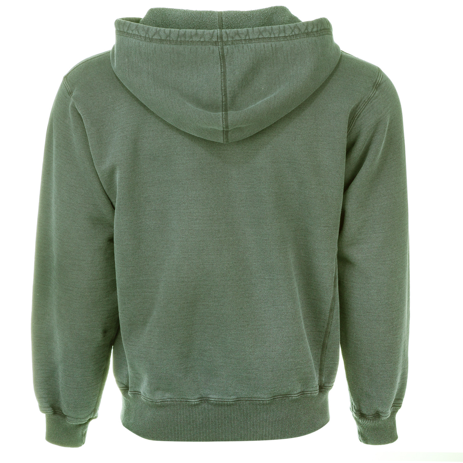 Hooded Full Front Zipper Olive Sand 100% Cotton